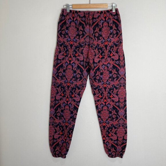 I.Am.Gia Tatiana 2.0 Jogger Sweatpants Black Paisley Black Purple Red - Picture 4 of 13